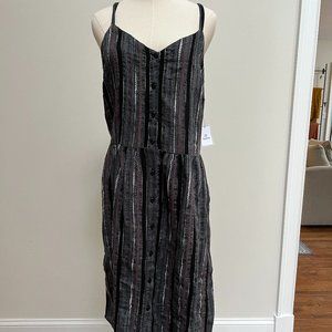 Lightweight Striped Midi Dress Plus Size 1X by Susina